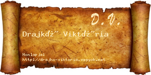 Drajkó Viktória névjegykártya