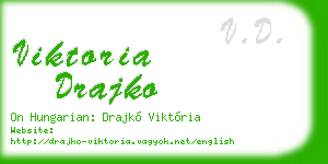 viktoria drajko business card